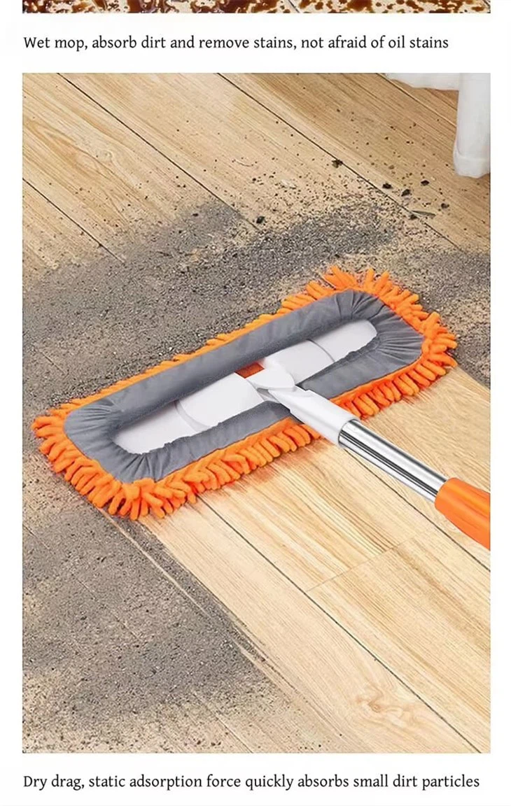 Microfiber Chenille Flat Mop - Housekeeping Cleaning Dusting